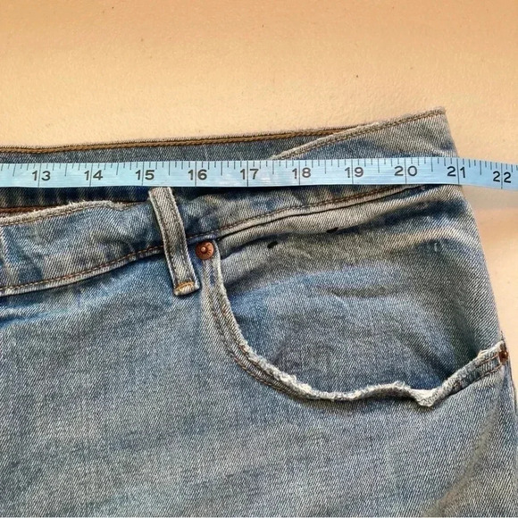 Abercrombie‎ & Fitch Ankle Straight Ultra High Rise Curve Love Jeans Size 35/20R - Picture 6 of 11